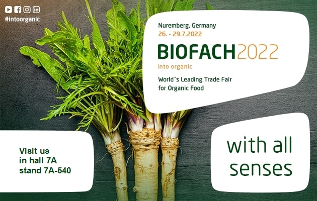 VISIT US AT THE BIOFACH 2022